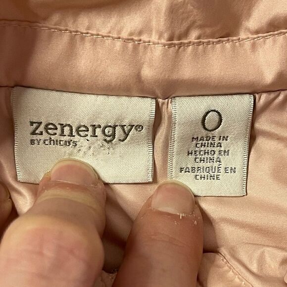 Pale pink ZENERGY by Chicos vest size 0 - Picture 5 of 6